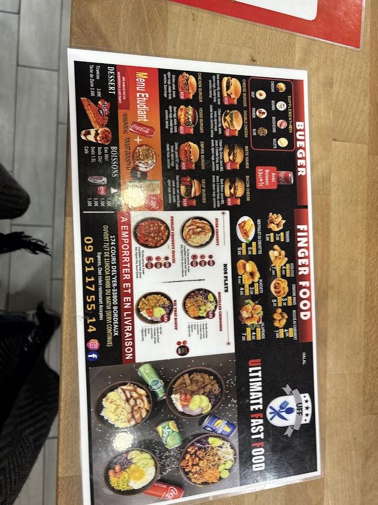 ULTIMATE FAST FOOD - Menu Image 1
